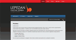 Desktop Screenshot of lepezan-fantailserbia.com
